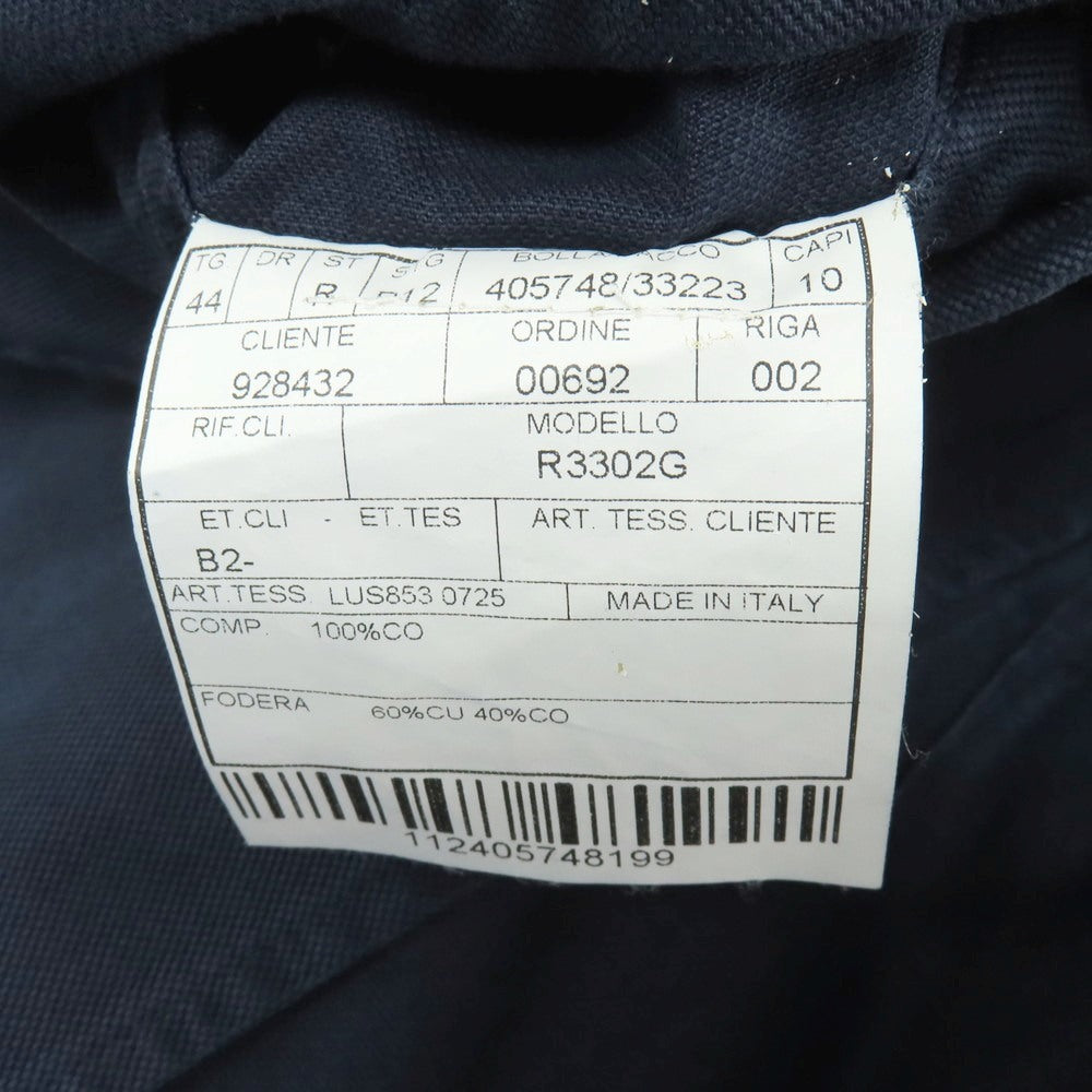 【中古】ボリオリ BOGLIOLI COAT コットン 3B カジュアルジャケット ネイビー【サイズ44】【 状態ランクC 】【 メンズ 】