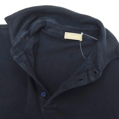【中古】クルチアーニ CRUCIANI コットン 鹿の子 半袖ポロシャツ ネイビー【サイズ46】【 状態ランクC 】【 メンズ 】