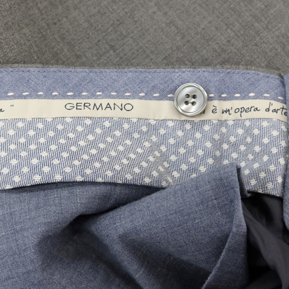 【中古】ジェルマーノ GERMANO ストレッチ ポリエステルウール ドレススラックスパンツ グレー【サイズ46】【 状態ランクB 】【 メンズ 】