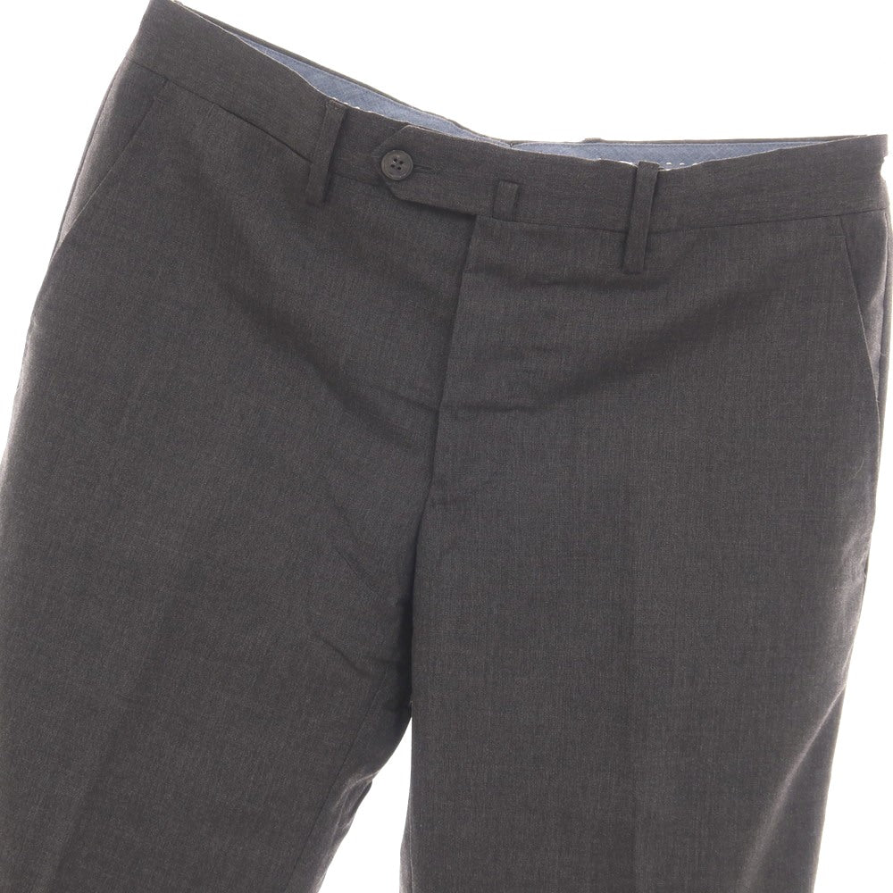 【中古】ジェルマーノ GERMANO BEAMS F別注 ストレッチ ウール ドレススラックスパンツ ダークグレー【サイズ46】【 状態ランクA 】【 メンズ 】