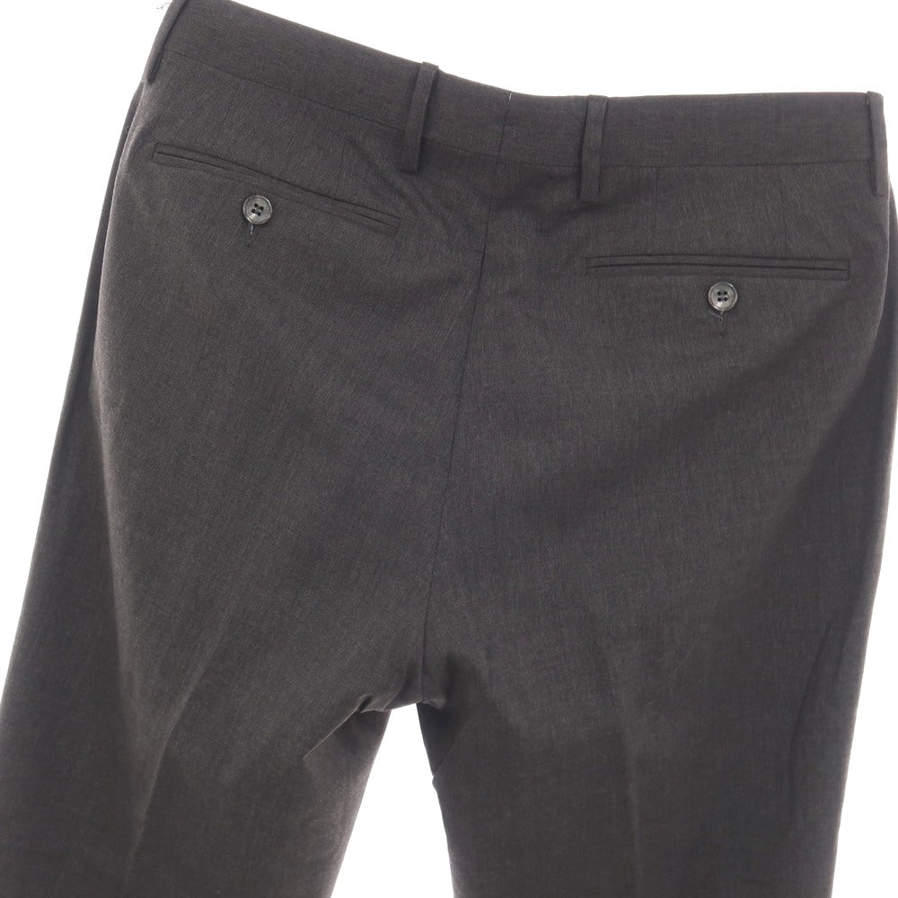 【中古】ジェルマーノ GERMANO BEAMS F別注 ストレッチ ウール ドレススラックスパンツ ダークグレー【サイズ46】【 状態ランクA 】【 メンズ 】