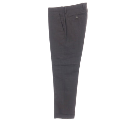 【中古】ジェルマーノ GERMANO BEAMS F別注 ストレッチ ウール ドレススラックスパンツ ダークグレー【サイズ46】【 状態ランクA 】【 メンズ 】