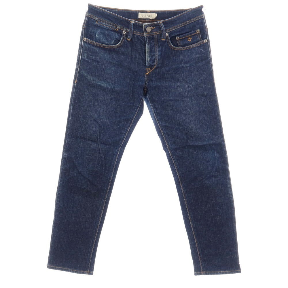 【中古】シビリア SIVIGLIA ストレッチ コットン デニムパンツ ジーンズ ネイビー【サイズ31】【 状態ランクC 】【 メンズ 】
