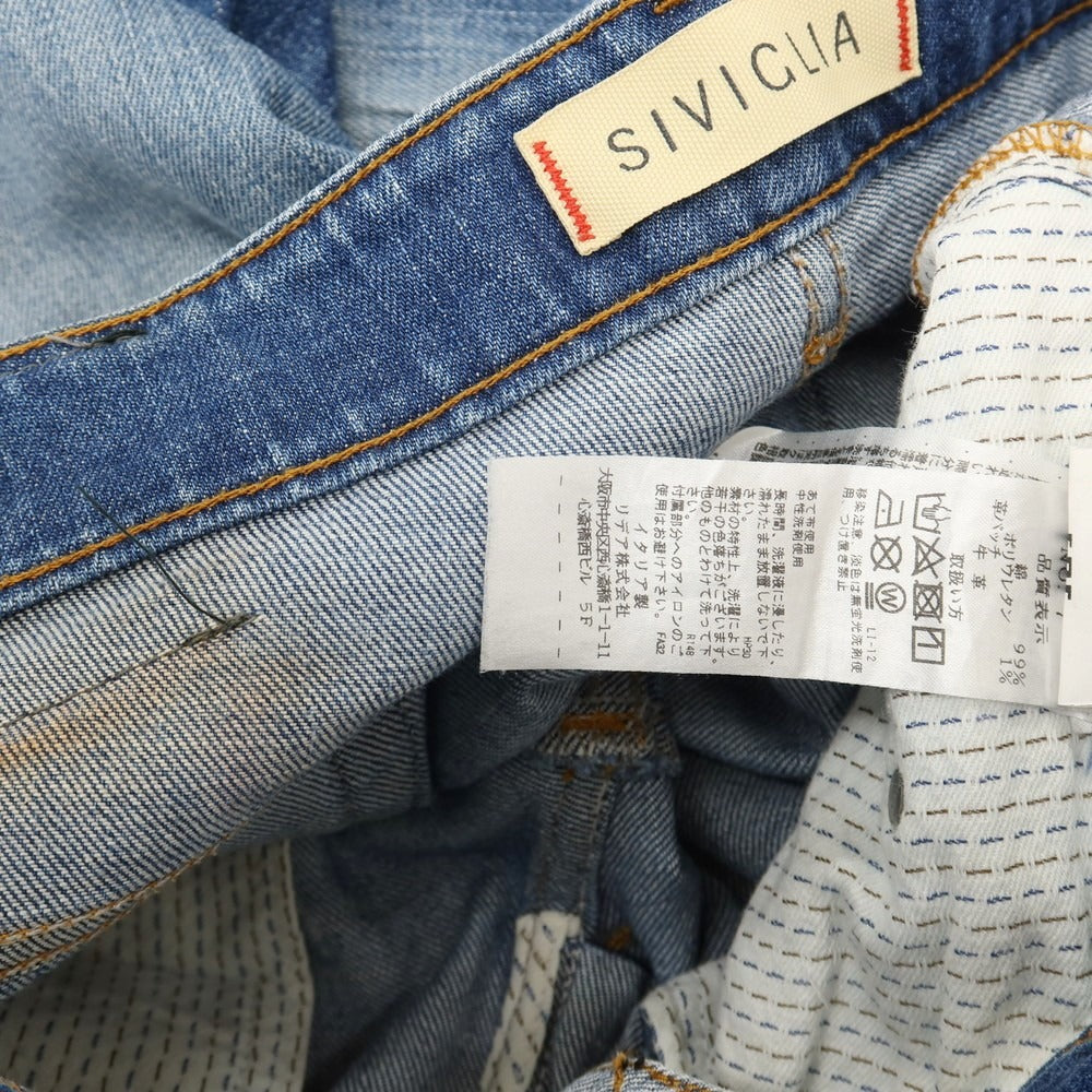 【中古】シビリア SIVIGLIA ストレッチ コットン デニムパンツ ジーンズ ブルー【サイズ31】【 状態ランクC 】【 メンズ 】