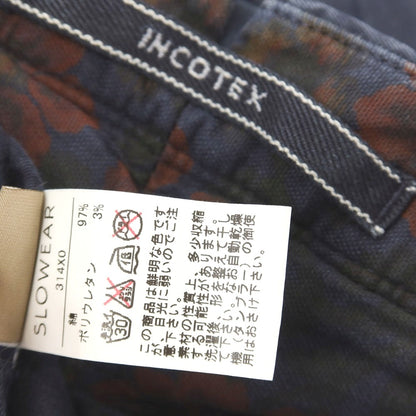 【中古】インコテックス INCOTEX ストレッチ コットン カジュアルスラックスパンツ ネイビー【サイズ31】【 状態ランクB 】【 メンズ 】