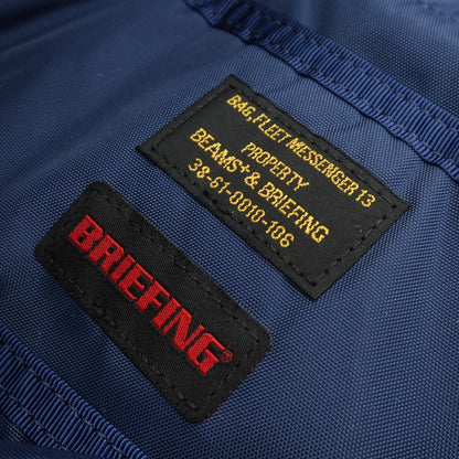 【中古】ブリーフィング BRIEFING ×ビームスプラス ナイロン ショルダーバッグ ライトネイビー【 状態ランクB 】【 メンズ 】