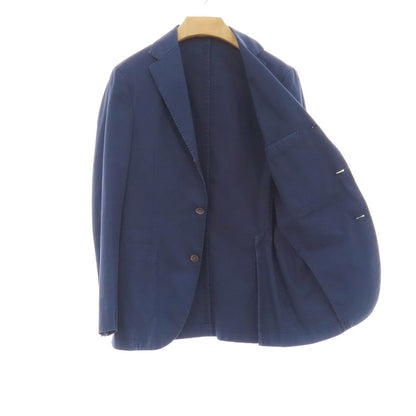 【中古】ボリオリ BOGLIOLI COAT ストレッチ コットン 3B カジュアルジャケット ライトネイビー【サイズ44】【 状態ランクC 】【 メンズ 】