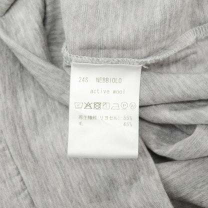 【中古】アンティーチポ　アンティチポ ANTICIPO リヨセルウール クルーネック 半袖Ｔシャツ グレー【サイズ46】【 状態ランクB 】【 メンズ 】