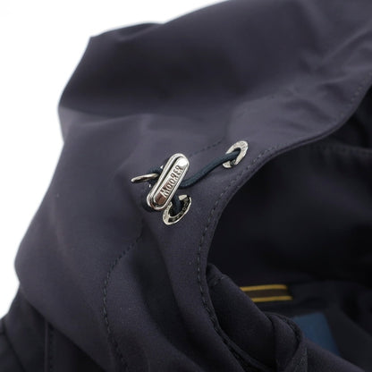 【中古】ムーレー MOORER PETRARCA-GS ストレッチナイロン フーデッドコート ネイビー【サイズ48】【 状態ランクC 】【 メンズ 】
