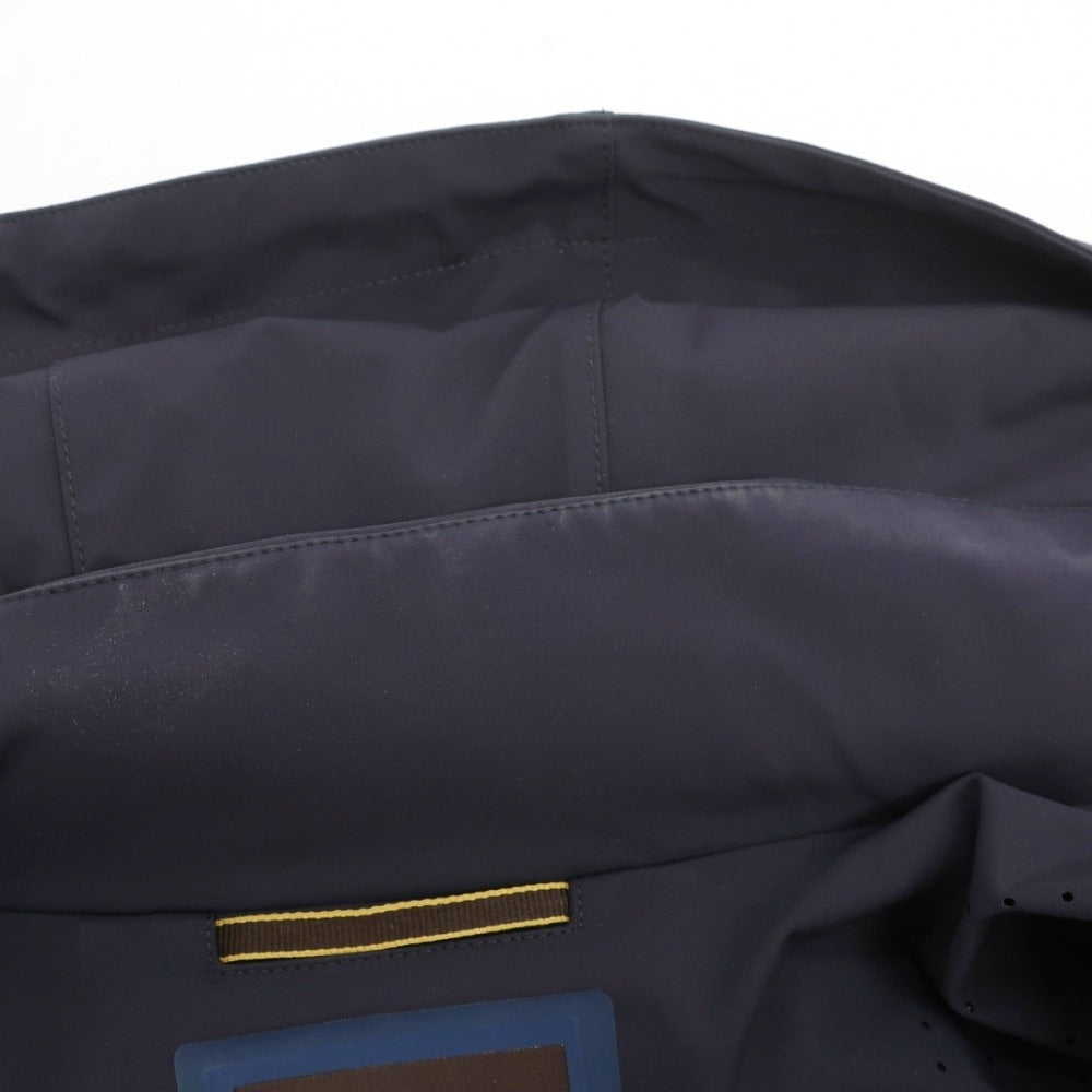 【中古】ムーレー MOORER PETRARCA-GS ストレッチナイロン フーデッドコート ネイビー【サイズ48】【 状態ランクC 】【 メンズ 】