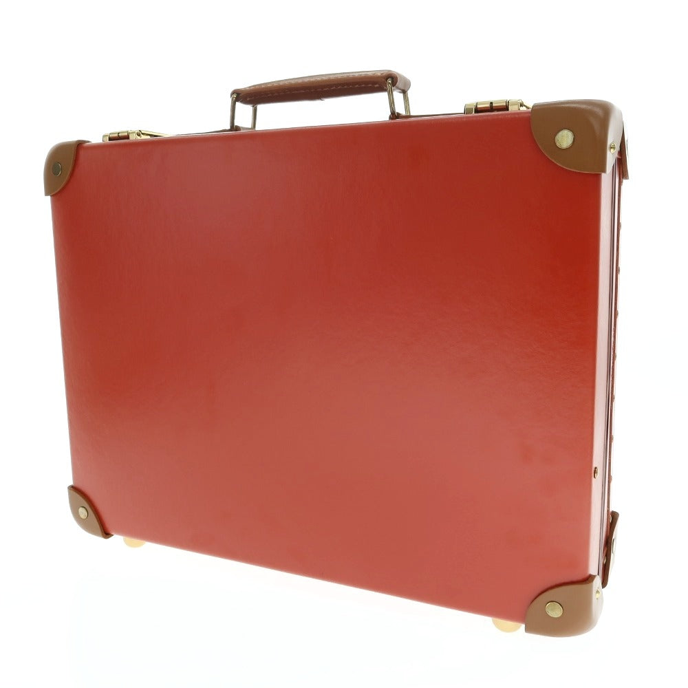 【中古】グローブトロッター GLOBE TROTTER ヴァルカンファイバー アタッシュケース レッド系【サイズ16インチ】【 状態ランクA 】【 メンズ 】
