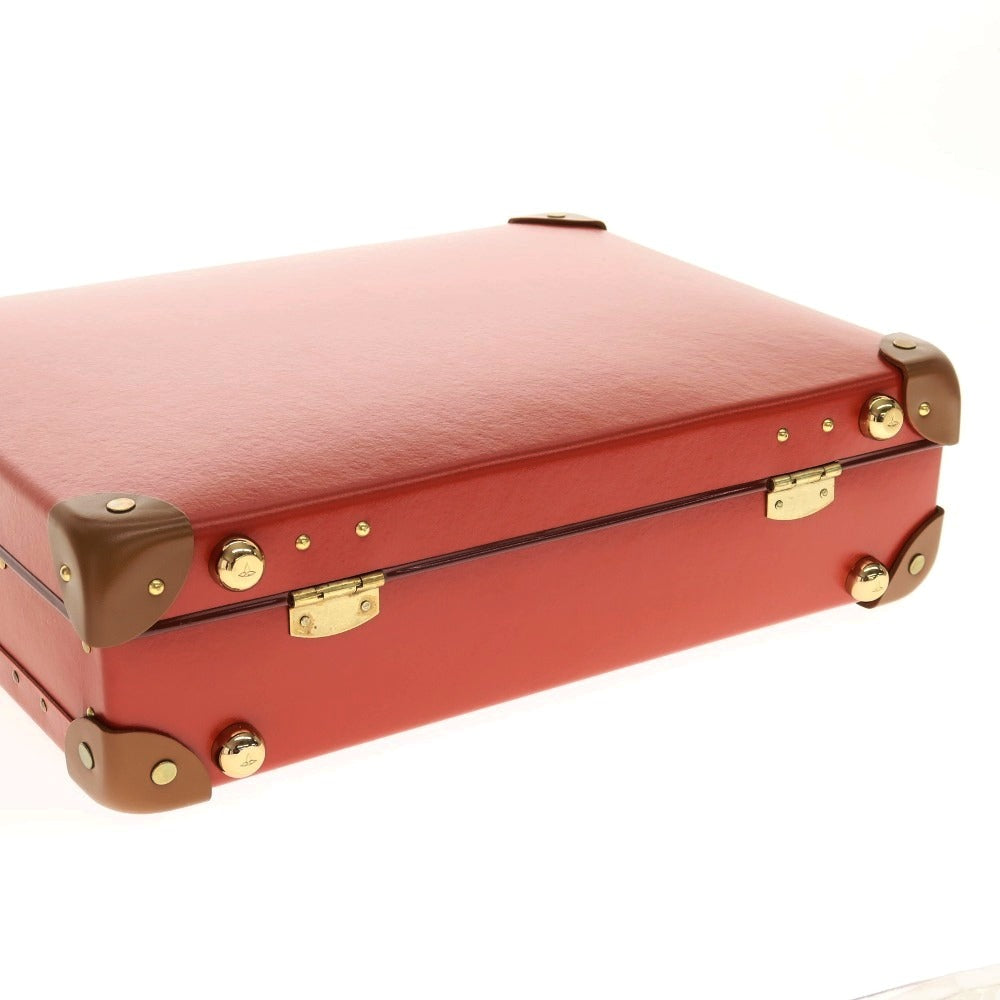 【中古】グローブトロッター GLOBE TROTTER ヴァルカンファイバー アタッシュケース レッド系【サイズ16インチ】【 状態ランクA 】【 メンズ 】