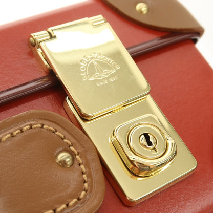 【中古】グローブトロッター GLOBE TROTTER ヴァルカンファイバー アタッシュケース レッド系【サイズ16インチ】【 状態ランクA 】【 メンズ 】