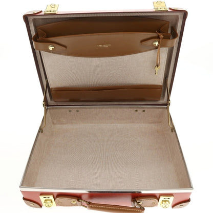 【中古】グローブトロッター GLOBE TROTTER ヴァルカンファイバー アタッシュケース レッド系【サイズ16インチ】【 状態ランクA 】【 メンズ 】