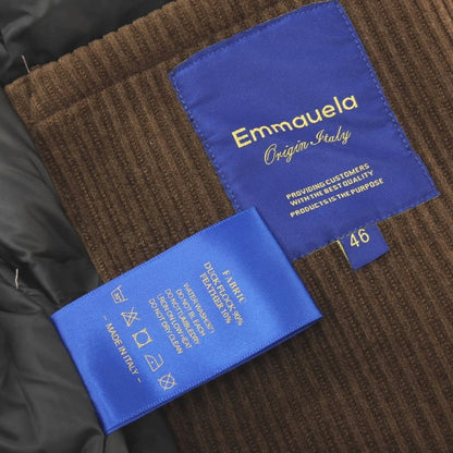 【中古】エマウエラ EMMAUELA コットン系 ダウンジャケット ブラウン【サイズ46】【 状態ランクB 】【 メンズ 】
