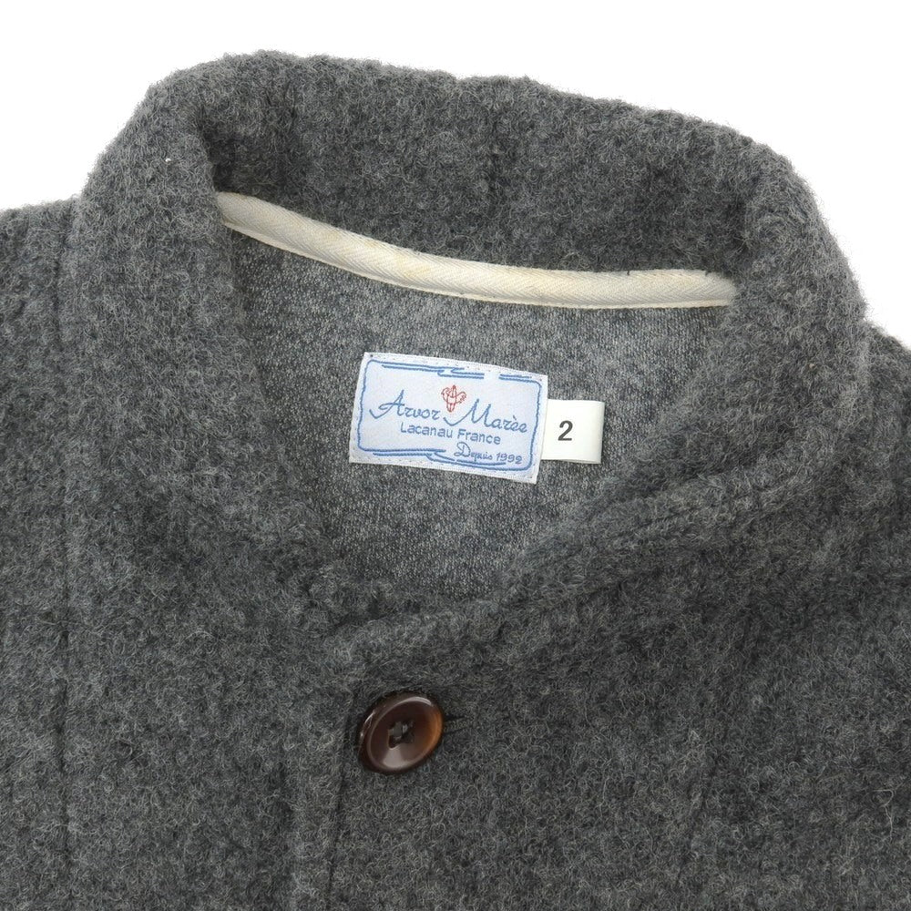 【中古】アルボー マレー ARVOR MAREE ウール系 カバーオール グレー【サイズ2】【 状態ランクB 】【 メンズ 】