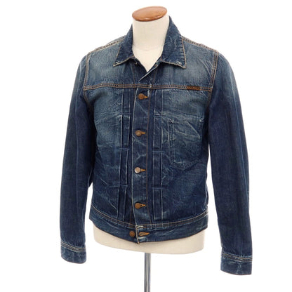 【中古】ヌーディージーンズ Nudie Jeans SONNY コットン デニムジャケット ネイビー【サイズM】【 状態ランクB 】【 メンズ 】