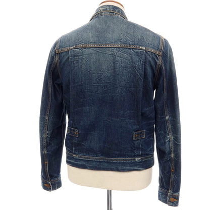 【中古】ヌーディージーンズ Nudie Jeans SONNY コットン デニムジャケット ネイビー【サイズM】【 状態ランクB 】【 メンズ 】