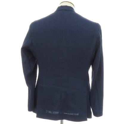 【中古】バルバ BARBA EASY JAP BM リネンウール 2B テーラードジャケット ネイビー【サイズ50】【 状態ランクB 】【 メンズ 】