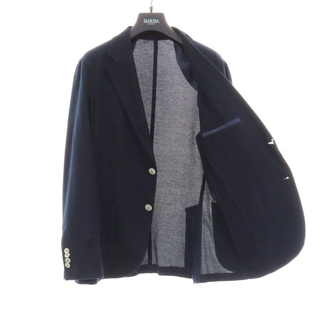 【中古】バルバ BARBA DYNAMIC 201 コットン 2B テーラードジャケット ネイビー【サイズ48】【メンズ】 中古】バルバ BARBA DYNAMIC 201 コットン 2B テーラードジャケット