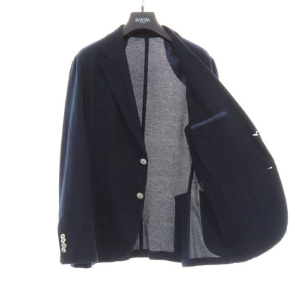 【中古】バルバ BARBA DYNAMIC 201 コットン 2B テーラードジャケット ネイビー【サイズ48】【 状態ランクC 】【 メンズ 】