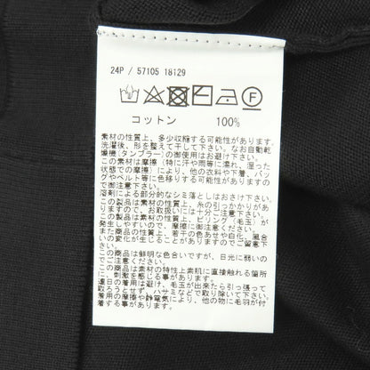 【中古】グランサッソ GRAN SASSO コットン ジャケット型 ニット カーディガン ブラック【サイズ50】【 状態ランクB 】【 メンズ 】