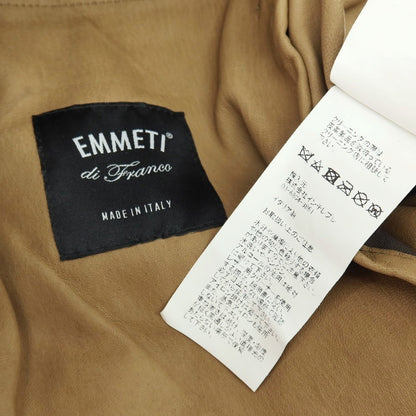【中古】エンメティ EMMETI ゴートスキン スエード レザー イージーパンツ ブラウン【サイズ46】【 状態ランクB 】【 メンズ 】