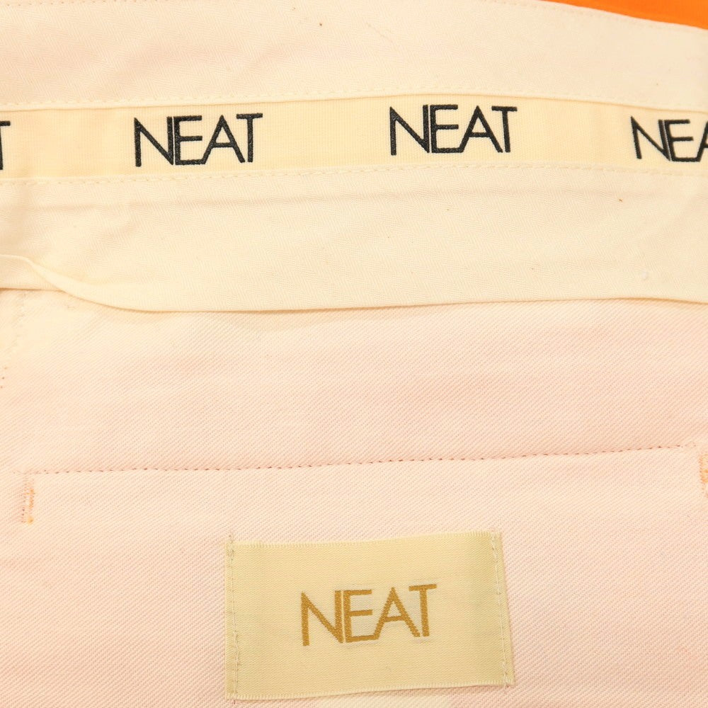 【中古】ニート NEAT ポリエステルコットン カジュアルスラックスパンツ オレンジ【サイズ46】【 状態ランクB 】【 メンズ 】