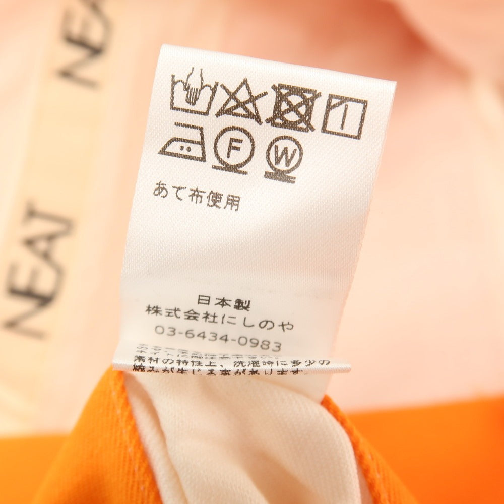 【中古】ニート NEAT ポリエステルコットン カジュアルスラックスパンツ オレンジ【サイズ46】【 状態ランクB 】【 メンズ 】