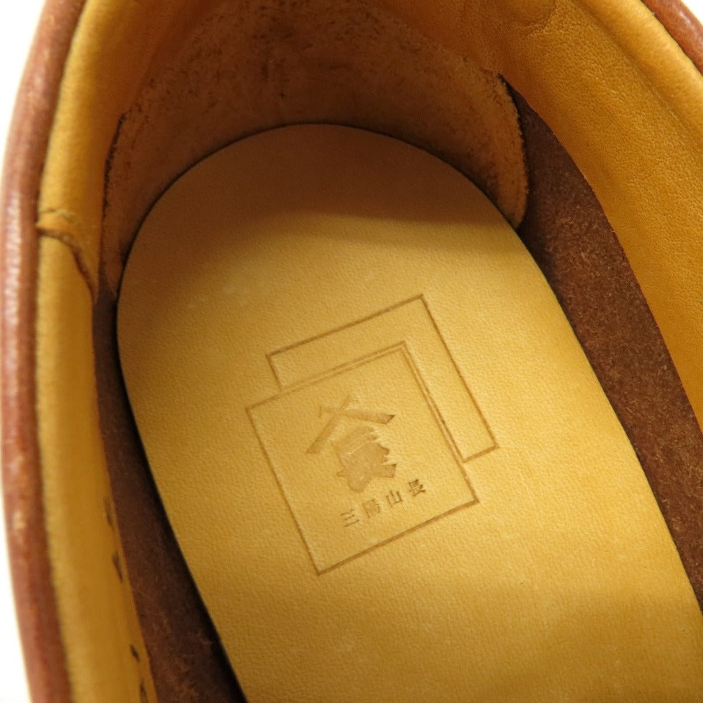 【中古】サンヨウ ヤマチョウ 三陽山長 悠三 カーフ デッキシューズ ブラウン【サイズ65】【 状態ランクB 】【 メンズ 】