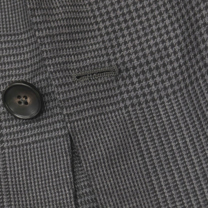 【中古】サルトリア カラッチオーロ Sartoria Caracciolo GIACCA ウール＆リネン グレンチェック 3B テーラードジャケット グレー【サイズ表記なし（M位）】【 状態ランクB 】【 メンズ 】