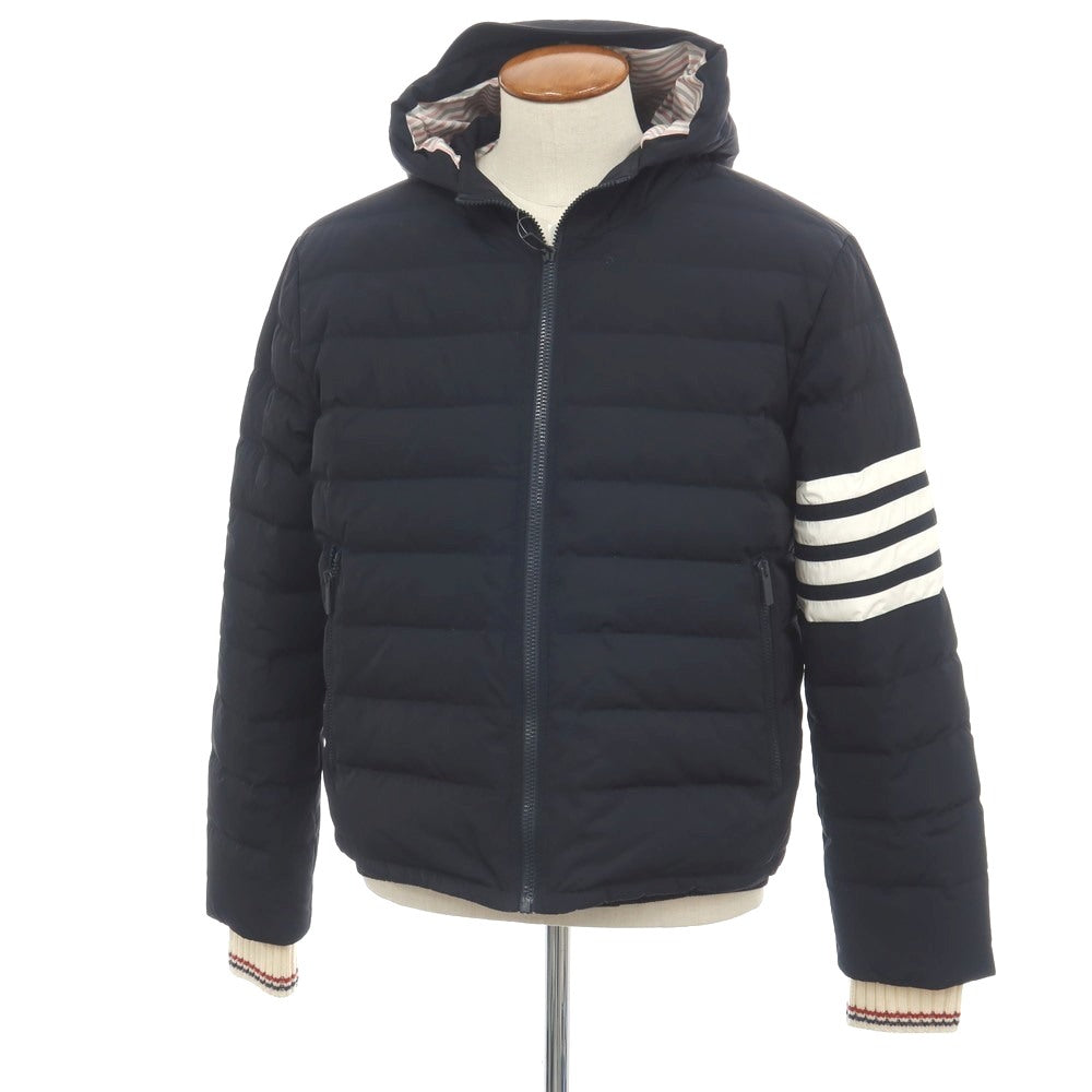 【中古】トムブラウン THOM BROWNE ダウンフィル 4バー スキージャケット ダウンジャケット ダークネイビー【サイズ2】【 状態ランクC 】【 メンズ 】