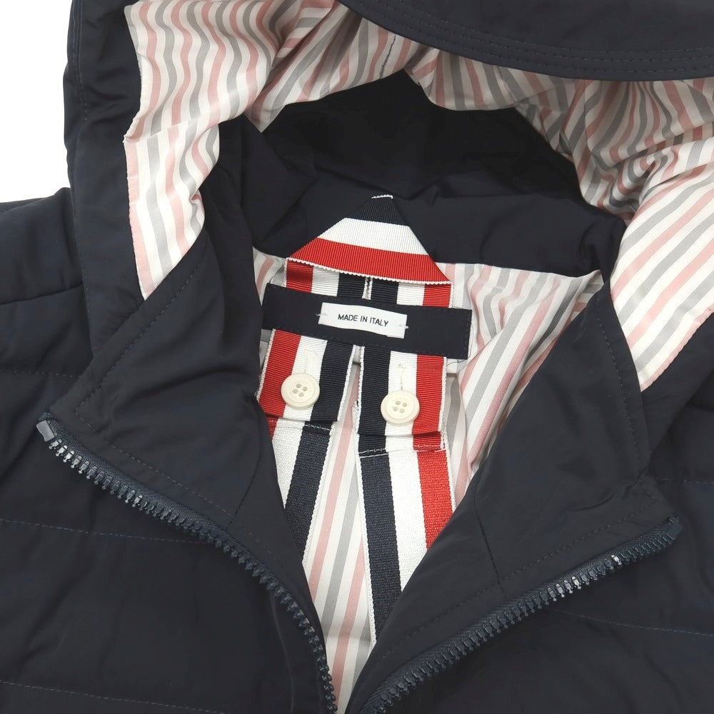 【中古】トムブラウン THOM BROWNE ダウンフィル 4バー スキージャケット ダウンジャケット ダークネイビー【サイズ2】【 状態ランクC 】【 メンズ 】