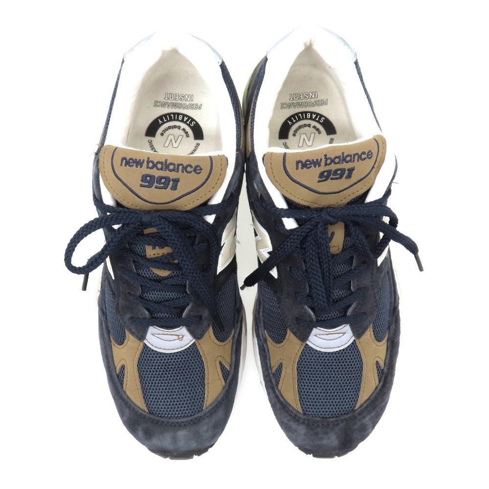 【中古】ニューバランス NEW BALANCE M991DNB MADE IN ENGLAND スニーカー ネイビー【サイズUK8】【 状態ランクB 】【 メンズ 】