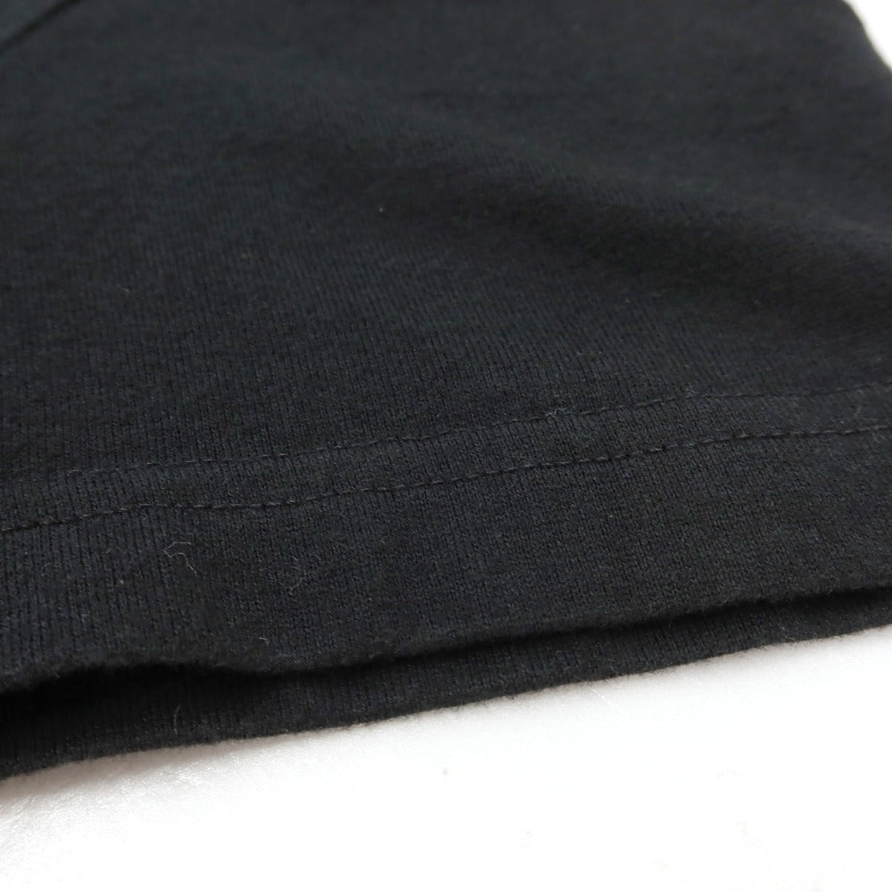 【中古】ラコステ LACOSTE コットン Vネック 半袖Ｔシャツ ブラック【サイズ2】【 状態ランクB 】【 メンズ 】