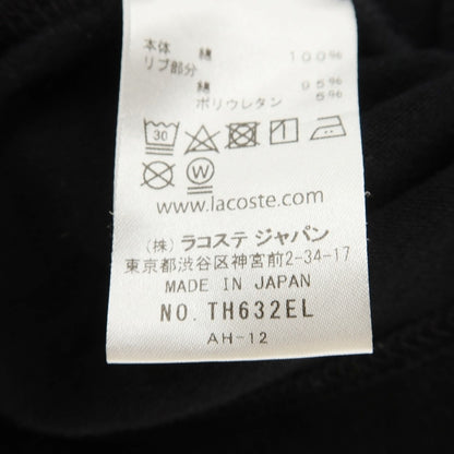 【中古】ラコステ LACOSTE コットン Vネック 半袖Ｔシャツ ブラック【サイズ2】【 状態ランクB 】【 メンズ 】