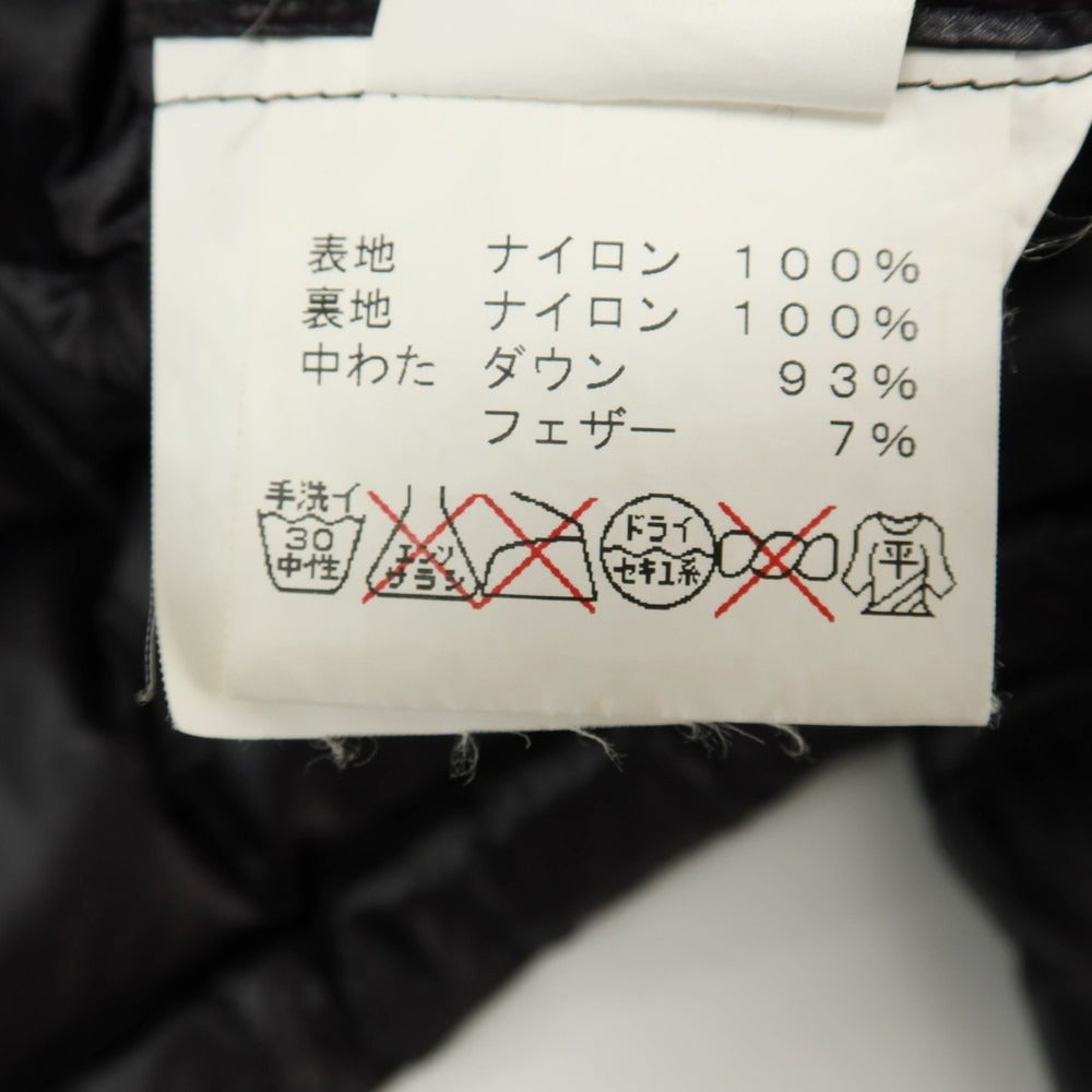 【中古】マムート Mammut リップストップナイロン フーデッド ダウンジャケット ブラック【サイズ表記なし（M位）】【 状態ランクC 】【 メンズ 】