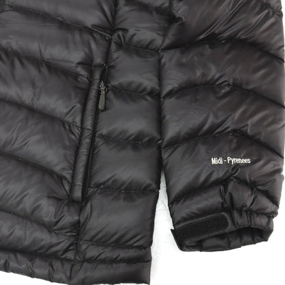 【中古】マムート Mammut リップストップナイロン フーデッド ダウンジャケット ブラック【サイズ表記なし（M位）】【 状態ランクC 】【 メンズ 】