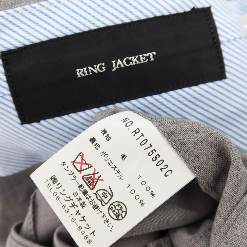 【中古】リングヂャケット RING JACKET ウール ドレススラックスパンツ ライトグレー【サイズ46】【 状態ランクB 】【 メンズ 】