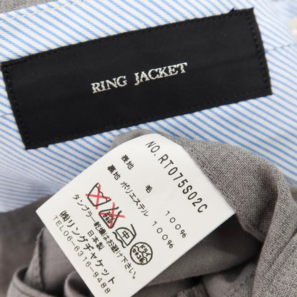 【中古】リングヂャケット RING JACKET ウール ドレススラックスパンツ ライトグレー【サイズ46】【 状態ランクB 】【 メンズ 】