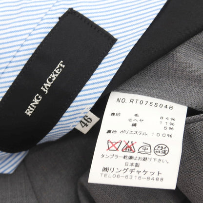 【中古】リングヂャケット RING JACKET ウールモヘヤシルク ドレススラックスパンツ グレー【サイズ46】【 状態ランクA 】【 メンズ 】