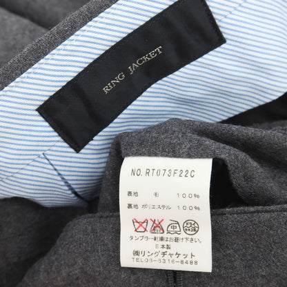【中古】リングヂャケット RING JACKET ウール ドレススラックスパンツ グレー【サイズ48】【 状態ランクB 】【 メンズ 】