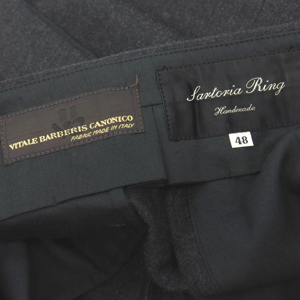 【中古】サルトリア リング Sartoria Ring ウール ドレススラックスパンツ チャコールグレー【サイズ48】【 状態ランクB 】【 メンズ 】
