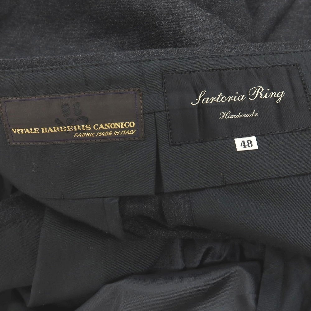 【中古】サルトリア リング Sartoria Ring ウール ドレススラックスパンツ チャコールグレー【サイズ48】【 状態ランクB 】【 メンズ 】