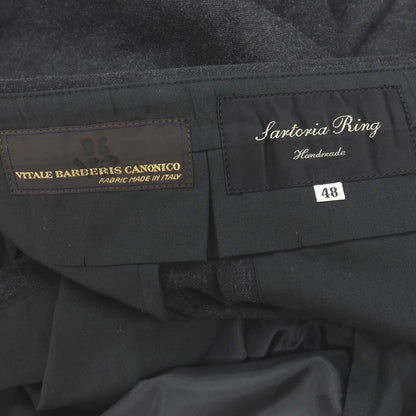 【中古】サルトリア リング Sartoria Ring ウール ドレススラックスパンツ チャコールグレー【サイズ48】【 状態ランクB 】【 メンズ 】