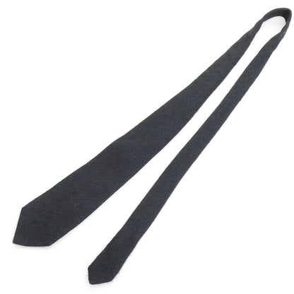 【中古】バグッタ Bagutta ウールシルク 無地ネクタイ チャコールネイビー【 状態ランクC 】【 メンズ 】