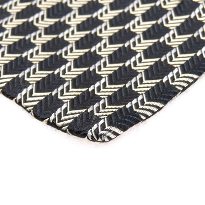 【中古】アルマーニ コレッツォーニ ARMANI COLLEZIONI シルク ネクタイ ブラックxベージュ【 状態ランクC 】【 メンズ 】