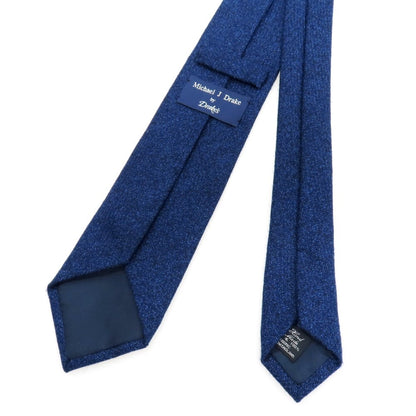 【中古】マイケル J ドレイク Michael J. Drake ウール 無地ネクタイ ネイビーxブルー【 状態ランクB 】【 メンズ 】