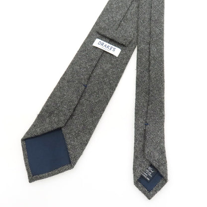 【中古】ドレイクス DRAKES カシミヤ 無地ネクタイ ダークグレー系【 状態ランクB 】【 メンズ 】
