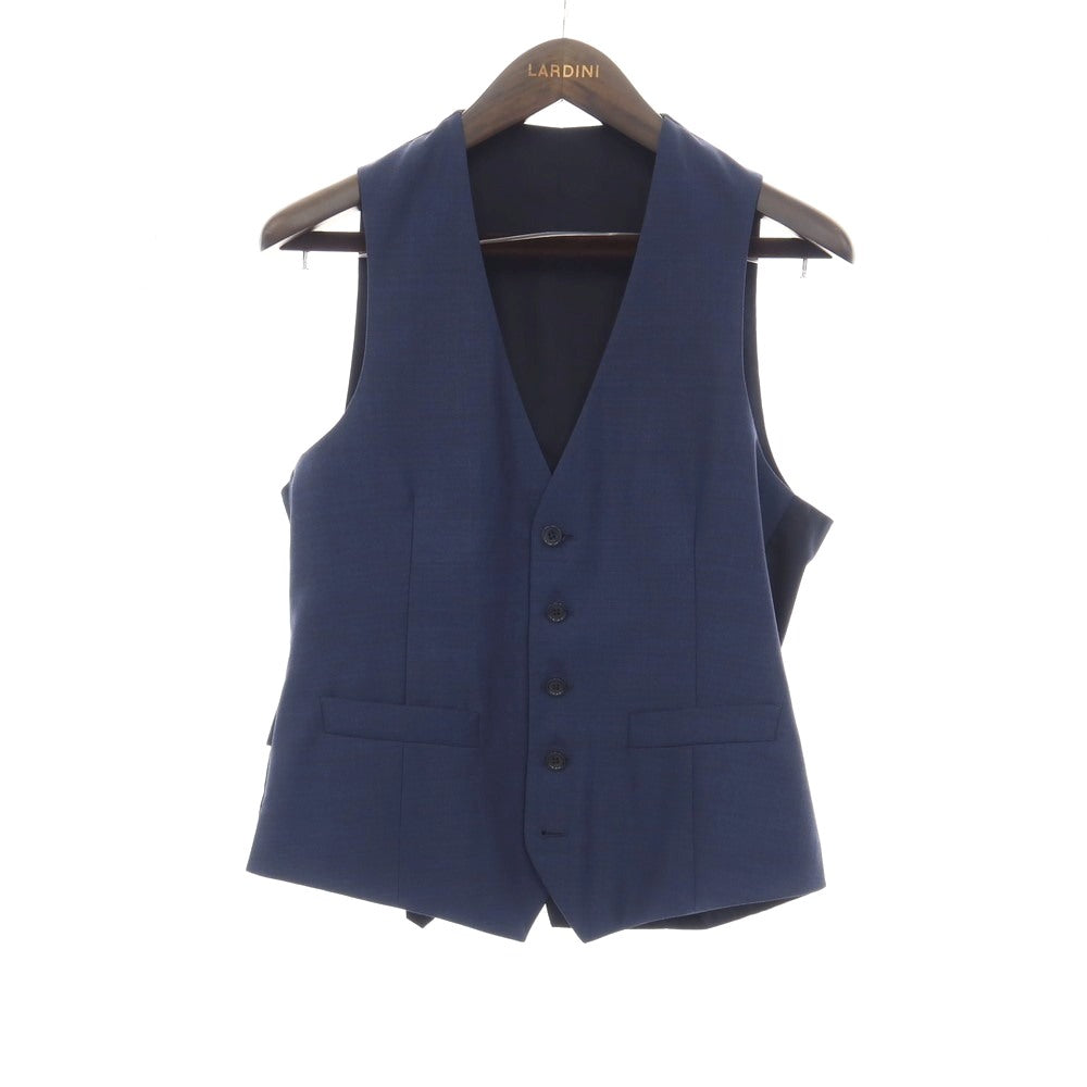 【中古】ラルディーニ LARDINI スリーピース ウール 3つボタンスーツ ネイビー【サイズ42 7REG】【 状態ランクA 】【 メンズ 】